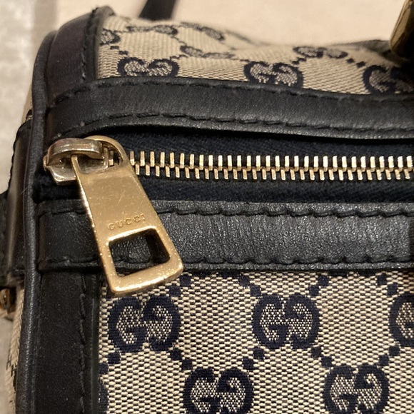 Authentic Gucci Web Boston Bag GG Canvas Medium - Picture 3 of 7